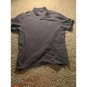 Brooks Brothers Polo Black Striped Shirt Mens Size XL Bin O